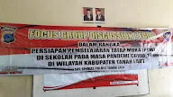 DISDIKBUD, DINKES, DAN POLRES TANAH LAUT BERSINERGI  SOSIALISASI PTM TERBATAS DI K3S TAKISUNG