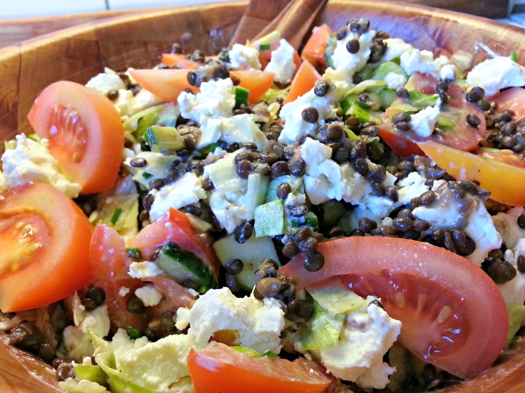 Belugalinsesalat