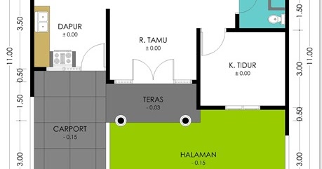 Kumpulan Gambar Denah  Rumah  Minimalis