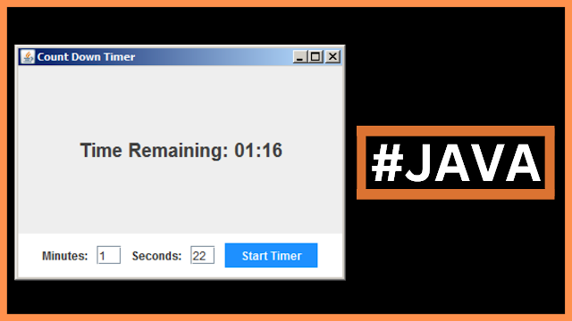 How To Create a CountDown Timer In Java Netbeans