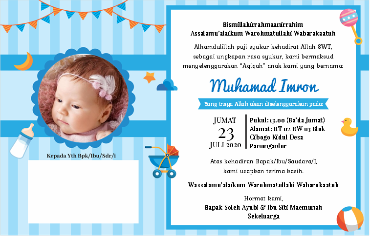 Contoh Undangan Aqiqah Pdf Guru Paud