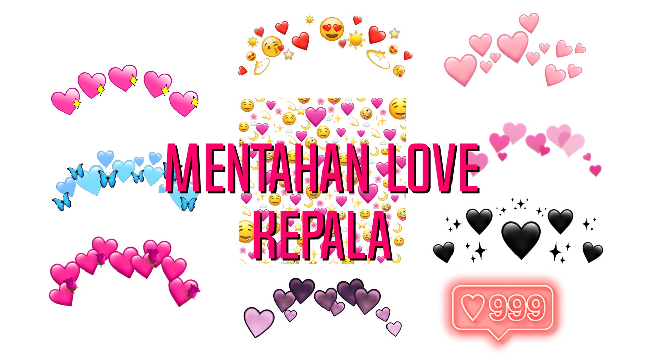 Mentahan Love di Kepala HD PNG