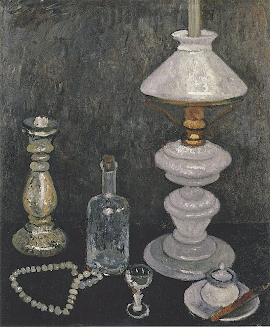 Paula Modersohn Becker 1876-1907 Stillleben mit weißer Lampe 1906. Nature morte à la lampe blanche Huile sur toile, 70,5 x 58 cm Hanovre, Musée national