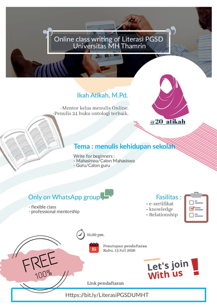Kelas Menulis Online ( Literasi Menulis PGSD Universitas MH Thamrin )