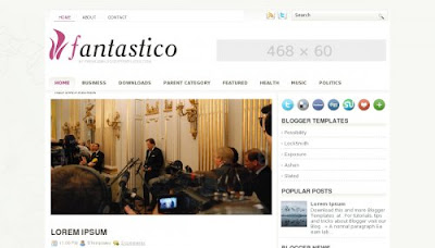 fantastico free blogger template