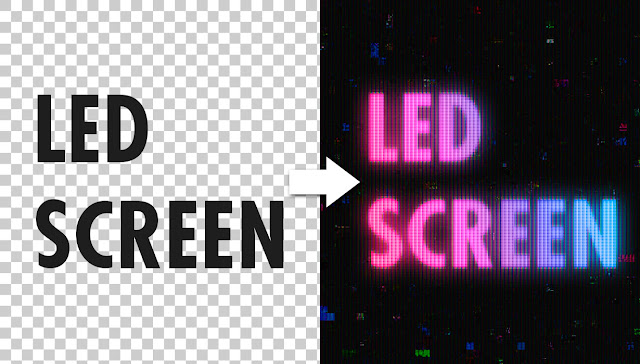 How to Create a LED Screen Text Effect in Photoshop