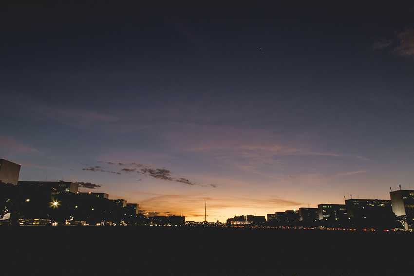 pôr-do-sol em brasília