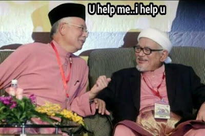 Image result for hadi dan MO1 (Malaysian Official 1) hingga pernah berpakaian sedondon.
