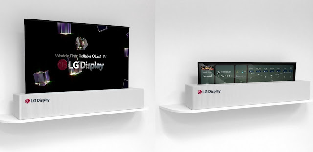 LG 65-inch rollable tv