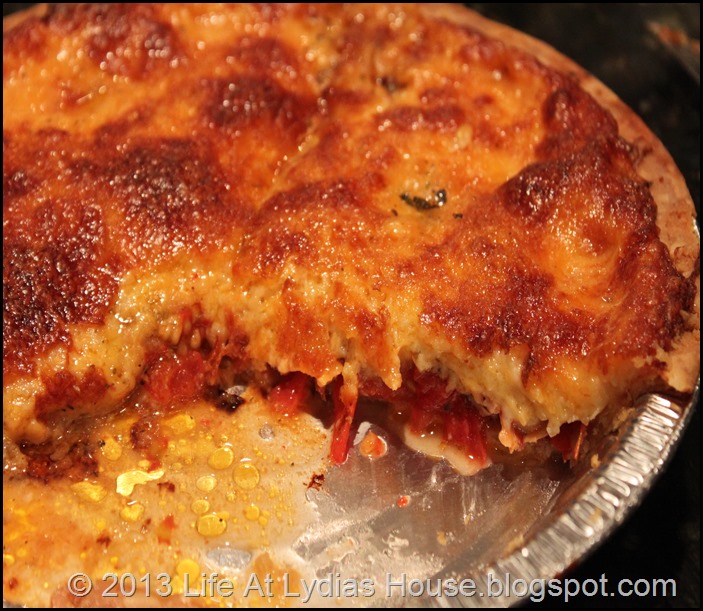 tomato pie less one slice