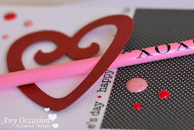 SRM Stickers Blog - Valentine Pencil Cards by Latrice - #valentines #stickers #pencils #stitches