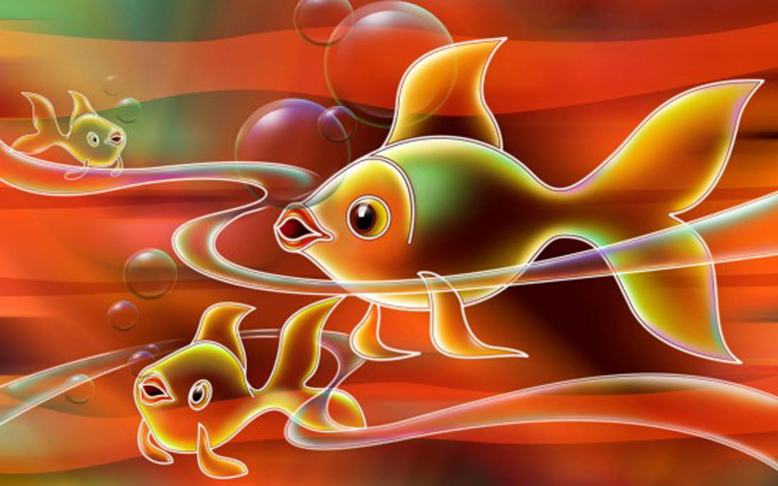 fish wallpaper 3d