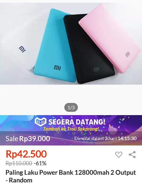 Power Bank murah di Lazada