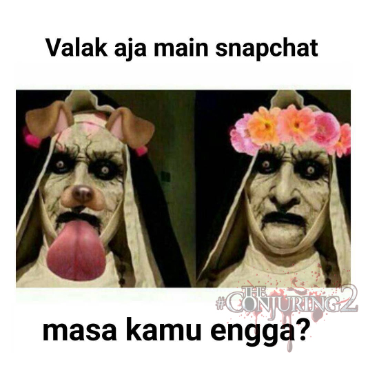 DP BBM Meme Valak The Conjuring 2 Gokil Lucu Seram