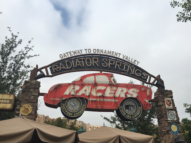 Radiator Springs Racers Entrance Sign Cars Land Disney California Adventure