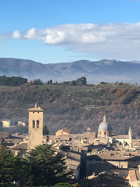 View of Spoleto, Umbria from the Rocca
