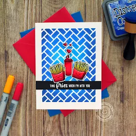 Sunny Studio Stamps: Frilly Frame Dies Fast Food Fun Breakfast Puns Punny Friendship Card by Vanessa Menhorn