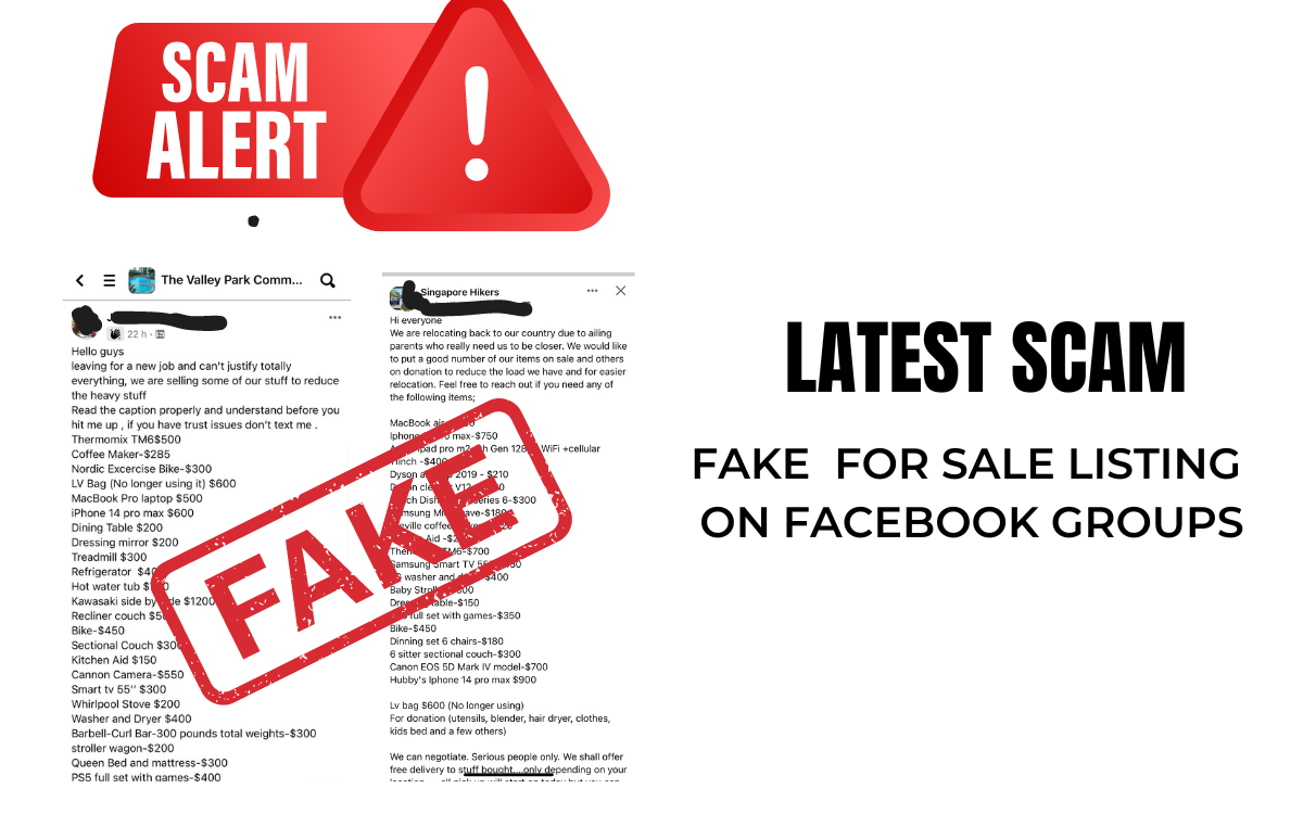 New Scam in Facebook Groups: Fake Listings for sale