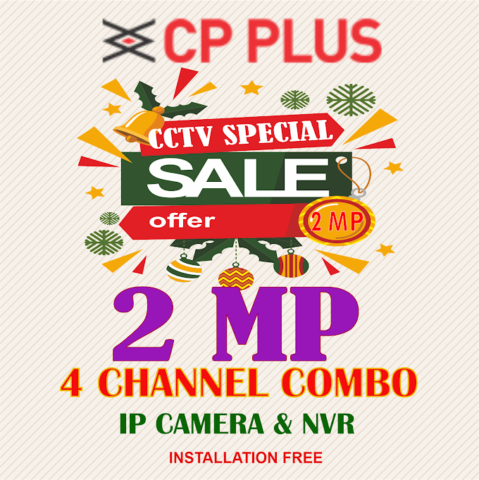 CP Plus 2 MP Combo Offer  IP Camera and NVR Including Installation
