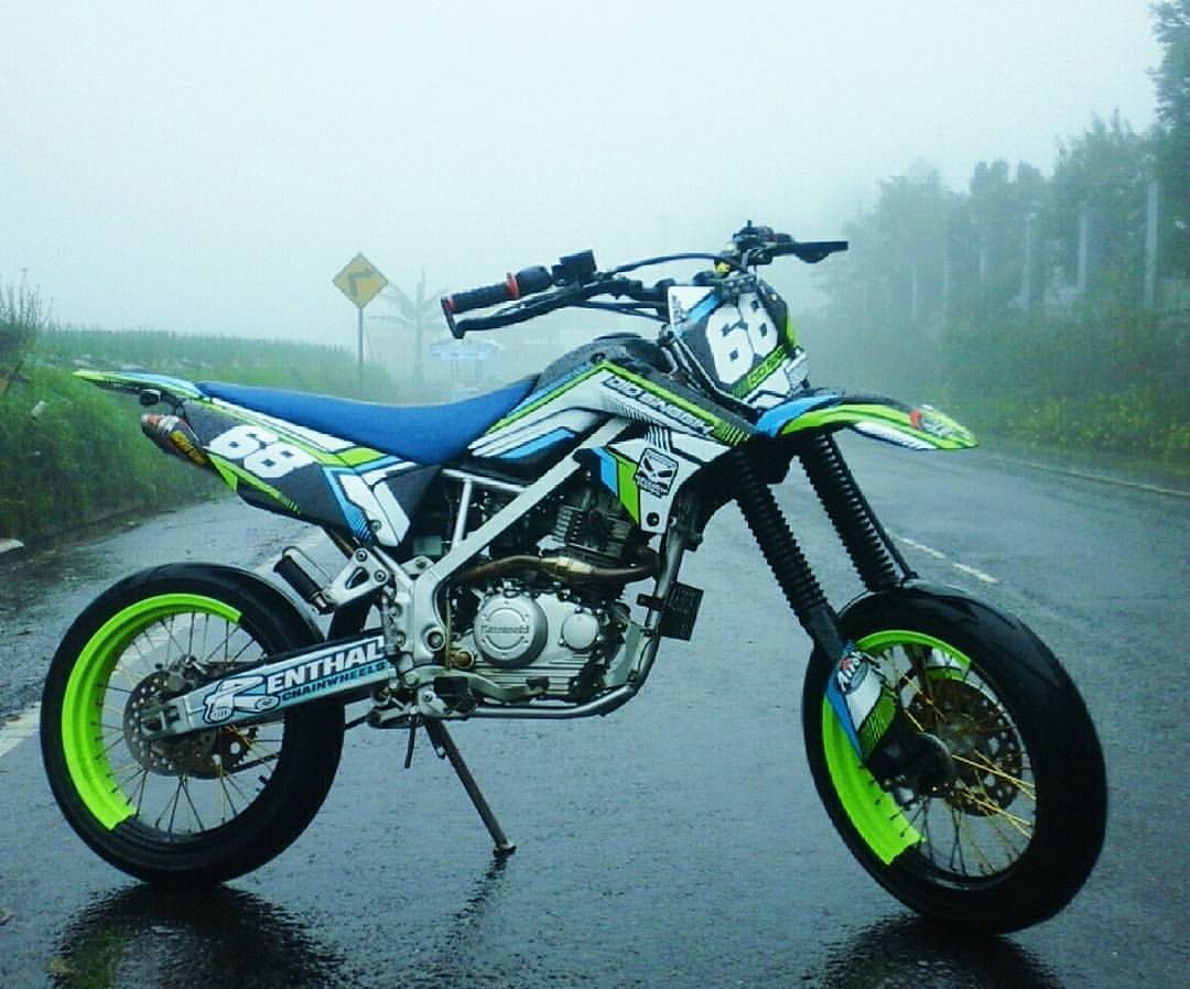 80 Foto Modifikasi Motor Trail Kawasaki KLX 150 Supermoto