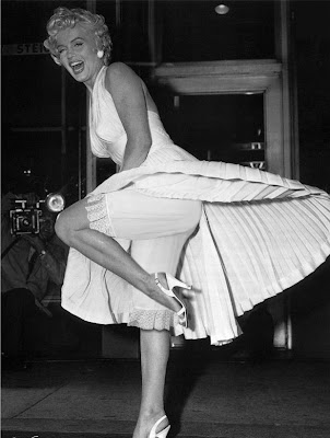 It's Marilyn Monroe in the famous scene from The Seven Year Itch