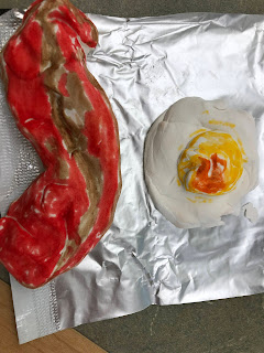 Students made food with Model Magic