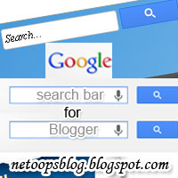 Google search bar for Blogger
