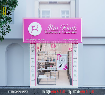  Thiết kế shop mỹ phẩm Miu Xinh 