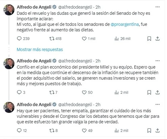 De Angeli como voto