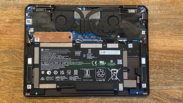 Review Laptop HP Spectre x360 13 komponen part dan motherboard