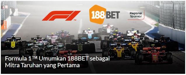 Formula 1 Resmi Gandeng 188BET sebagai Mitra Taruhan Online Pertama