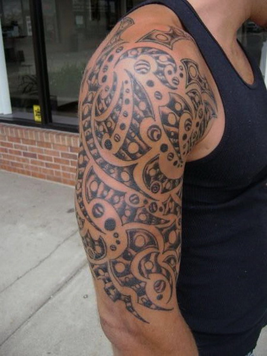 tribal tattoo sleeve designs for men.  designs are popular in men's sleeve tattoo designs, tribal tattoos pink, 