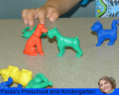 Fun preschool or kindergarten activities and ideas for learning about cats and dogs.