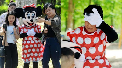 Kisah Haru Nenek 70 Tahun yang Rela Jadi Badut Minnie Mouse Demi Keluarga