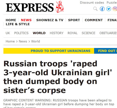 See the Google link for these articles on Russian soldier rape guided by psychcopath Putin