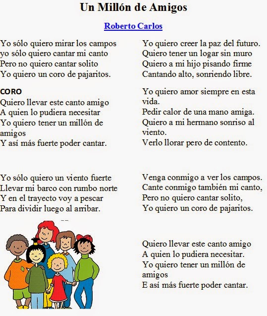 SISO C. 2. Profesor William Acosta: Cancion "Un millon de amigos"