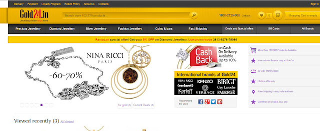 Precious Jewellery Online- Gold24.in