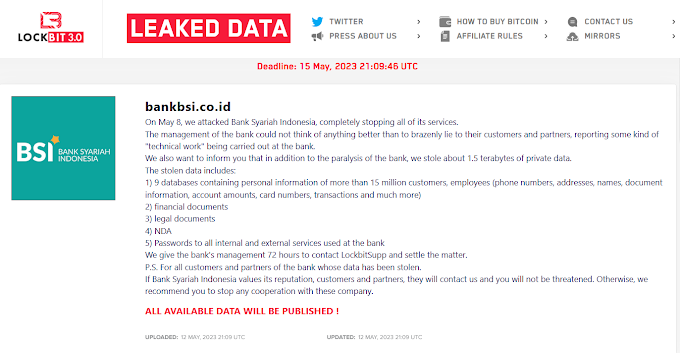 LockBit Ransomware Klaim Serang BSI, Dirut BSI Tegaskan Data dan Dana Nasabah Tetap Aman!