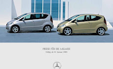Preisliste Mercedes-Benz A-Klasse Limousine W169 vom 01.02.2010.