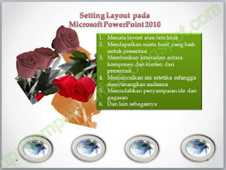 cara Mengatur Layout atau tata letak pada MS PowerPoint 2010