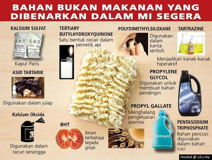 bahaya makan meggi, kandungan racun dalam megi, megi dan kehidupan, maggi dan bahan kimia, 