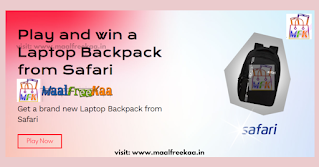 Play Flip The Match Card & Get Chance To Win Free Safari Laptop Backpack Free