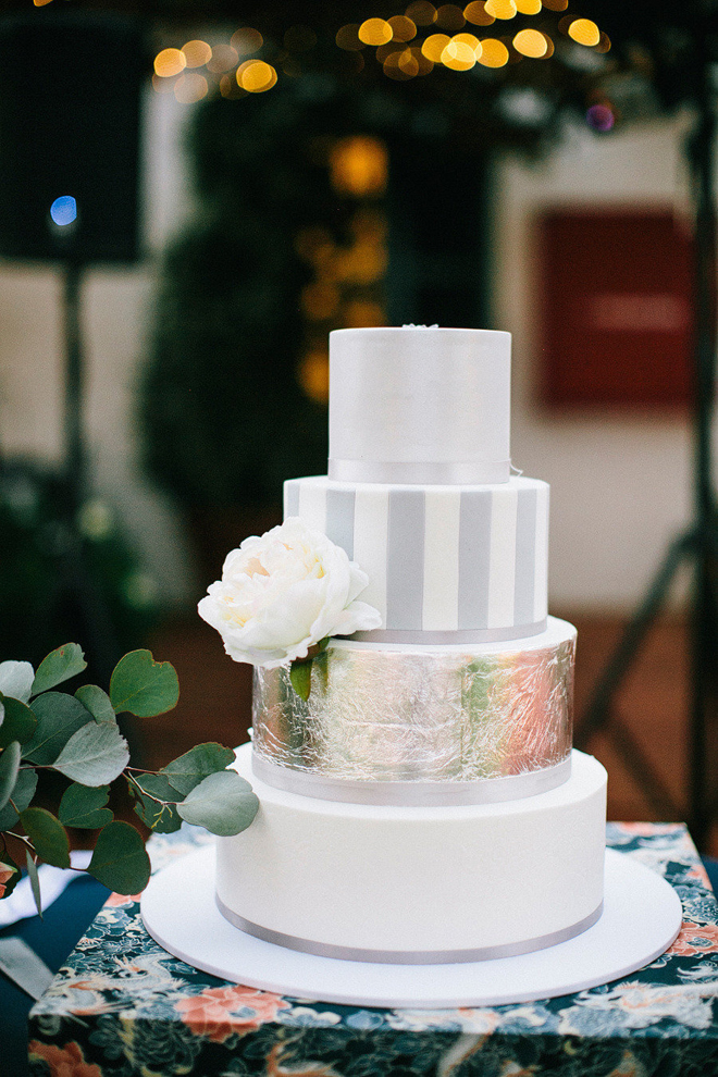 Metallic Wedding  Cakes  Belle The Magazine 