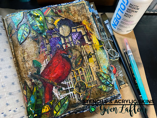 Stencils & Acrylic Skins Tutorial - Step 10 - Gwen Lafleur