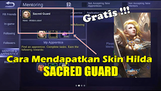 Cara Mendapatkan Skin Hilda Sacred Guard Mobile Legends Gratis