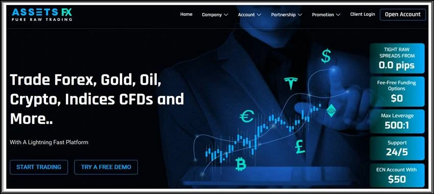 [Мошенники] assetsfx.org – Отзывы, развод, лохотрон! Брокер AssetsFX мошенник