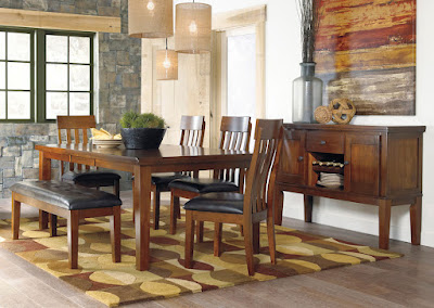 dark wood dining set