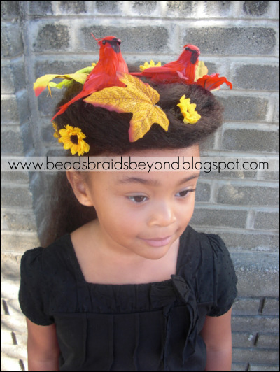 As some of you know, A had crazy hair day at school today for spirit week.