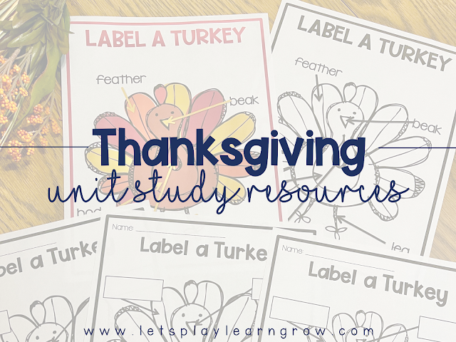 Thanksgiving Unit Study Resources