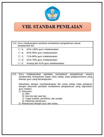  Standar Penilaian Format Microsoft Word ✔ Download Cover / Sampul Map Akreditasi 2019 Standar Kompetensi VIII (8) Standar Penilaian Format Word